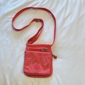 Kipling Pink Crossbody Bag with Adjustable Straps